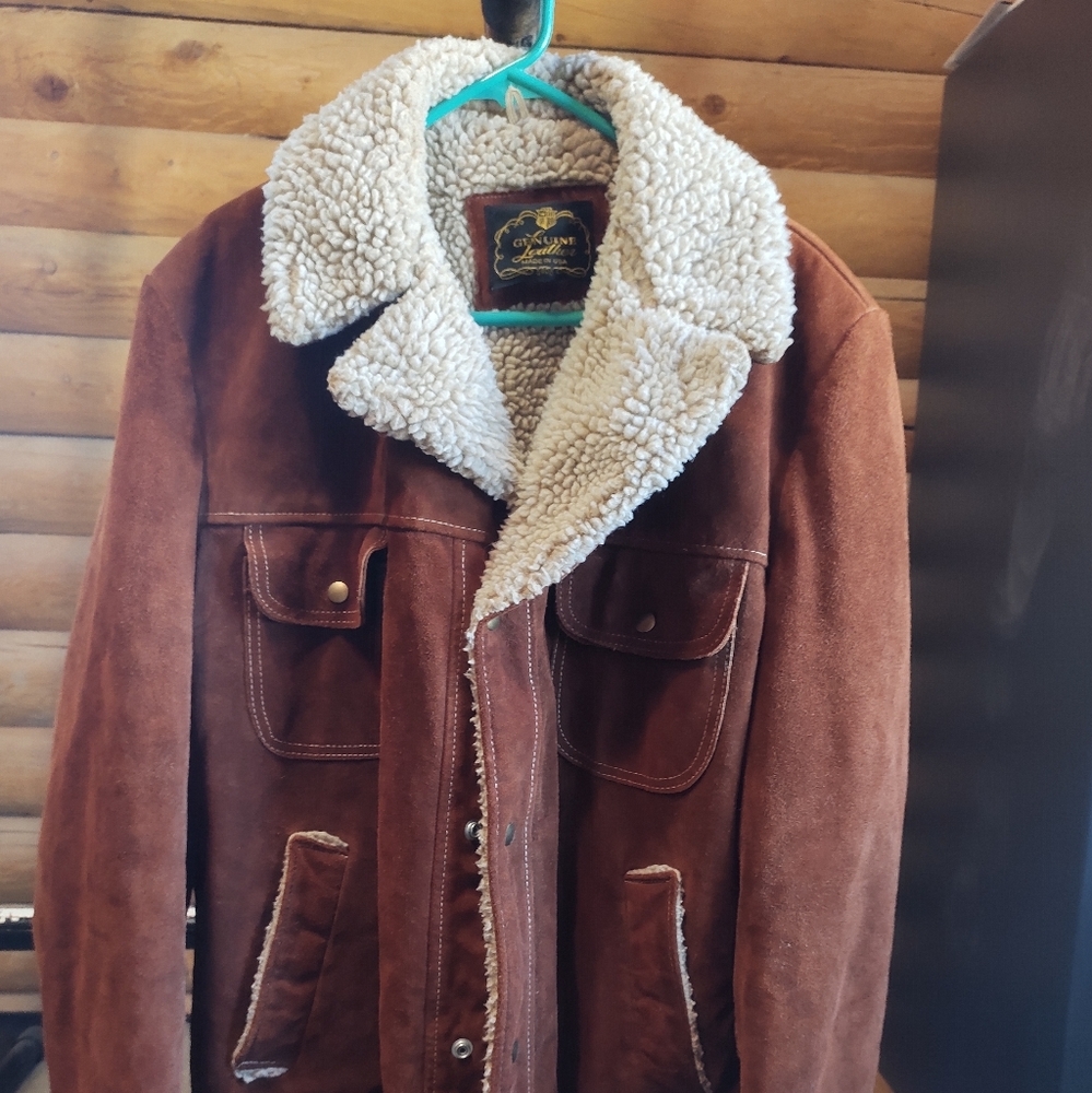 Men's Large Leather Coat